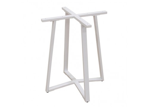 BISTRO 60X60X72εκ. WHITE ΒΑΣΗ ΜΕΤΑΛΛΙΚΗ ΜΕ ΡΕΓ/ΡΟΥΣ