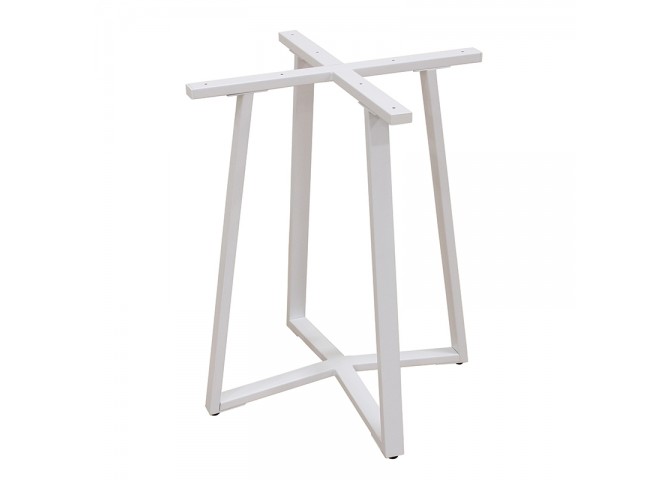 BISTRO 60X60X72εκ. WHITE ΒΑΣΗ ΜΕΤΑΛΛΙΚΗ ΜΕ ΡΕΓ/ΡΟΥΣ