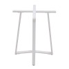 BISTRO 60X60X72εκ. WHITE ΒΑΣΗ ΜΕΤΑΛΛΙΚΗ ΜΕ ΡΕΓ/ΡΟΥΣ