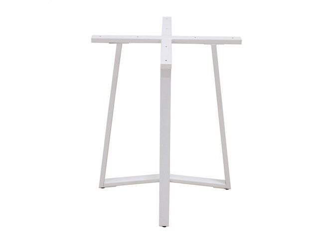 BISTRO 60X60X72εκ. WHITE ΒΑΣΗ ΜΕΤΑΛΛΙΚΗ ΜΕ ΡΕΓ/ΡΟΥΣ