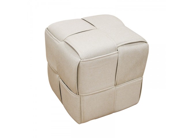 LINE ΣΚΑΜΠΟ CREAM ΥΦΑΣΜΑ 40X40X40εκ.