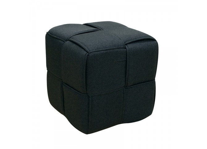 LINE ΣΚΑΜΠΟ BLACK ΥΦΑΣΜΑ 40X40X40εκ.