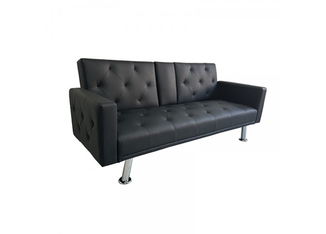 REST/ARMS BLACK PU ΚΑΝΑΠΕΣ-ΚΡΕΒΑΤΙ 188X88εκ.