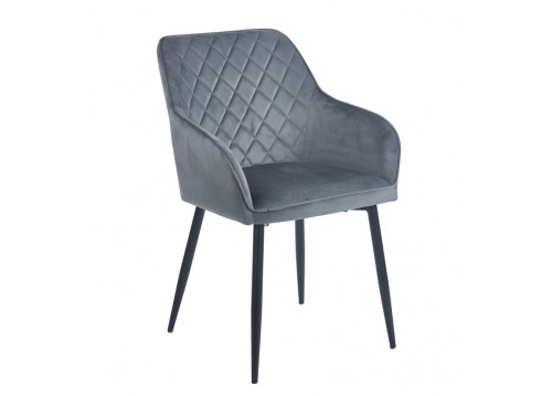 SIENA GREY VELVET ΥΦΑΣΜΑ ΠΟΛΥΘΡΟΝΑ ΜΕΤΑΛΛΙΚΗ