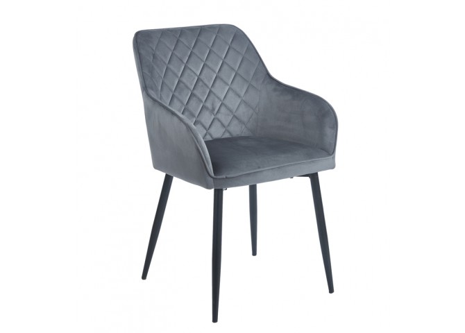 SIENA GREY VELVET ΥΦΑΣΜΑ ΠΟΛΥΘΡΟΝΑ ΜΕΤΑΛΛΙΚΗ