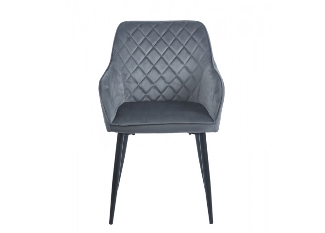 SIENA GREY VELVET ΥΦΑΣΜΑ ΠΟΛΥΘΡΟΝΑ ΜΕΤΑΛΛΙΚΗ