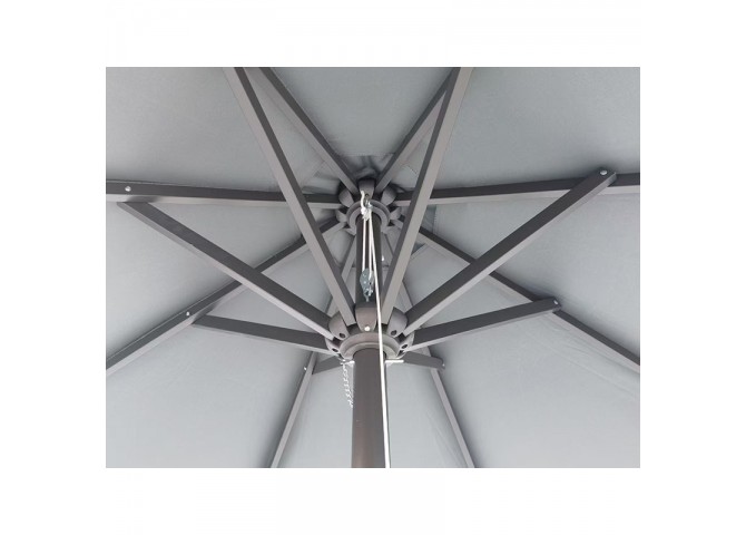 ΟΜΠΡΕΛΑ Φ.230 GREY ΑΛΟΥΜ.8ΑΚΤ.16Χ26 ΙΣΤΟΣ 1Φ.48Χ2mm