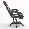 A9937 ΜΑΥΡΟ/ΛΕΥΚΟ PVC ΠΟΛΥΘΡΟΝΑ GAMING/ΜΕ ΥΠΟΠΟΔΙΟ