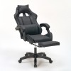 A9937 ΜΑΥΡΟ PVC ΠΟΛΥΘΡΟΝΑ GAMING/ΜΕ ΥΠΟΠΟΔΙΟ