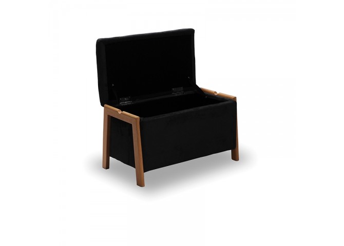 DALI ΣΚΑΜΠΟ VELVET BLACK ΜΕ ΑΠΟΘ. ΧΩΡΟ 75X42X44εκ.