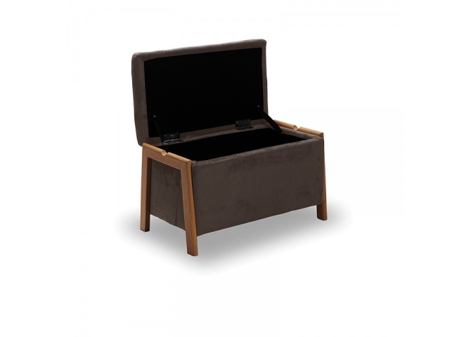 DALI ΣΚΑΜΠΟ VELVET BROWN ΜΕ ΑΠΟΘ. ΧΩΡΟ 75X42X44εκ.