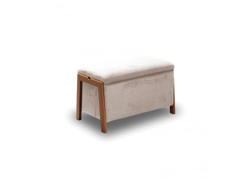 DALI ΣΚΑΜΠΟ VELVET BEIGE ΜΕ ΑΠΟΘ. ΧΩΡΟ 75X42X44εκ.
