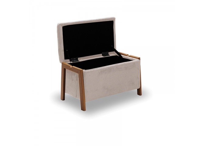 DALI ΣΚΑΜΠΟ VELVET BEIGE ΜΕ ΑΠΟΘ. ΧΩΡΟ 75X42X44εκ.
