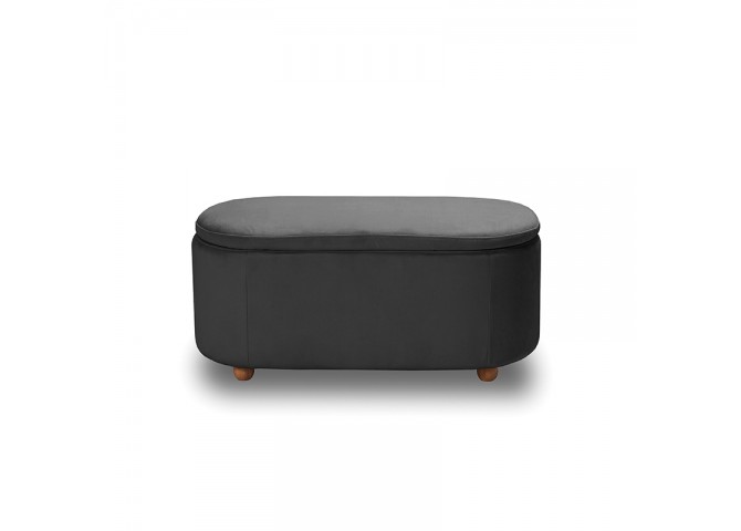 FOSTER ΣΚΑΜΠΟ VELVET GREY ΜΕ ΑΠΟΘ. ΧΩΡΟ 99Χ45X45εκ.