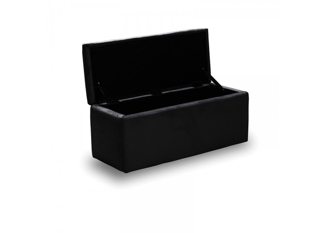 LIDO ΣΚΑΜΠΟ VELVET BLACK ΜΕ ΑΠΟΘ. ΧΩΡΟ 101X41X42εκ.