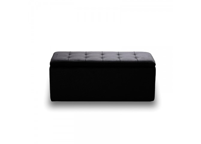 LIDO ΣΚΑΜΠΟ VELVET BLACK ΜΕ ΑΠΟΘ. ΧΩΡΟ 101X41X42εκ.