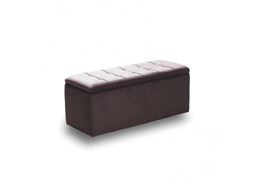 LIDO ΣΚΑΜΠΟ VELVET BROWN ΜΕ ΑΠΟΘ. ΧΩΡΟ 101X41X42εκ.