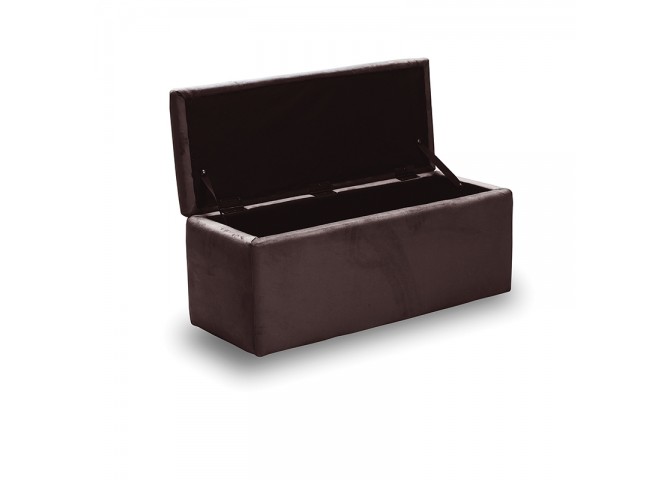 LIDO ΣΚΑΜΠΟ VELVET BROWN ΜΕ ΑΠΟΘ. ΧΩΡΟ 101X41X42εκ.