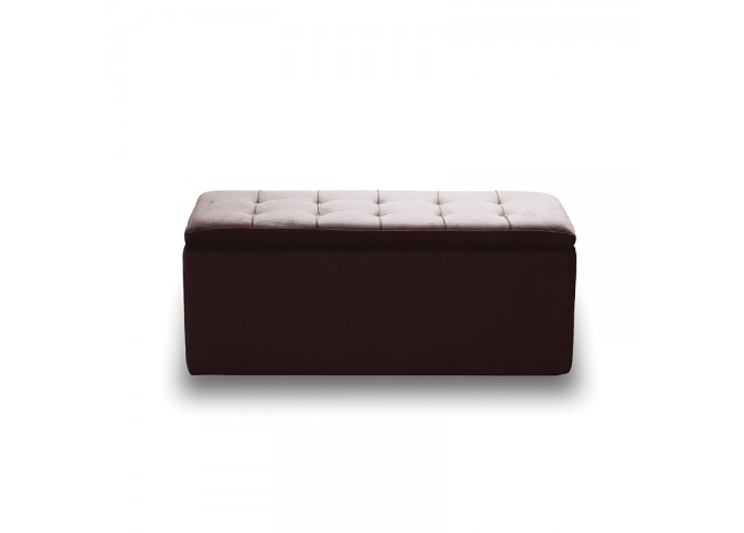 LIDO ΣΚΑΜΠΟ VELVET BROWN ΜΕ ΑΠΟΘ. ΧΩΡΟ 101X41X42εκ.