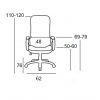 A9947 ΜΑΥΡO PU ΠΟΛΥΘΡΟΝΑ ΓΡΑΦΕΙΟΥ