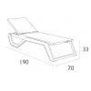RIO PRO ΞΑΠΛΩΣΤΡΑ WHITE/TAUPE ΠΟΛ/ΝΙΟΥ 190X70X33εκ.