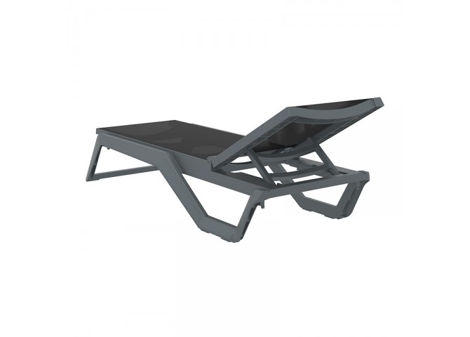 RIO PRO ΞΑΠΛΩΣΤΡΑ DARK GREY/BLACK ΠΟΛ/ΝΙΟΥ 190X70X33εκ.