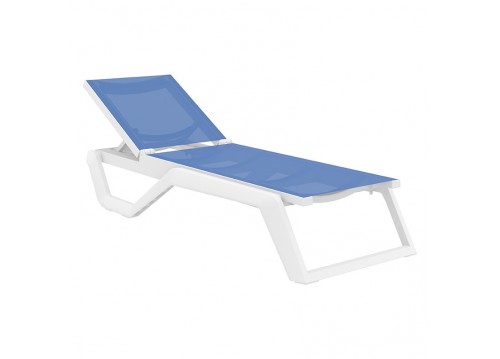 RIO PRO ΞΑΠΛΩΣΤΡΑ WHITE/BLUE ΠΟΛ/ΝΙΟΥ 190X70X33εκ.