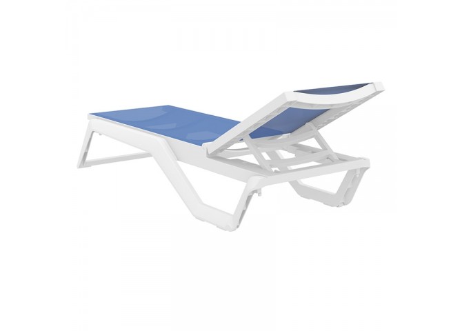 RIO PRO ΞΑΠΛΩΣΤΡΑ WHITE/BLUE ΠΟΛ/ΝΙΟΥ 190X70X33εκ.