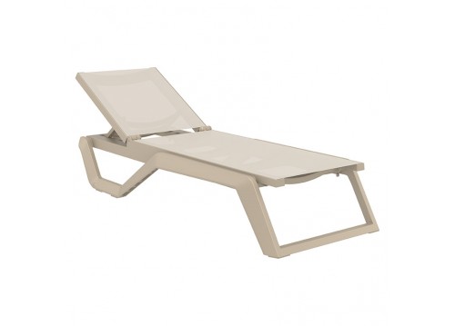 RIO PRO ΞΑΠΛΩΣΤΡΑ TAUPE/TAUPE ΠΟΛ/ΝΙΟΥ 190X70X33εκ.