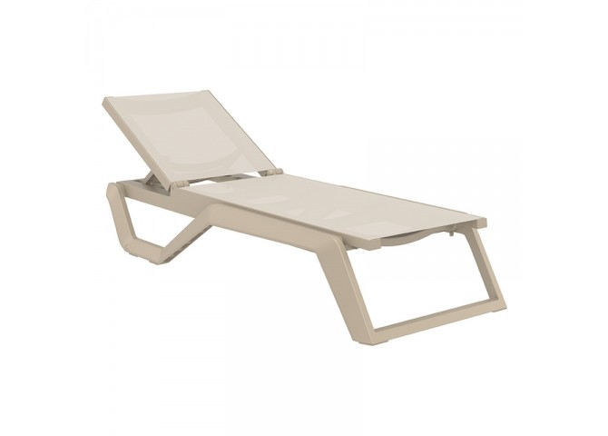 RIO PRO ΞΑΠΛΩΣΤΡΑ TAUPE/TAUPE ΠΟΛ/ΝΙΟΥ 190X70X33εκ.