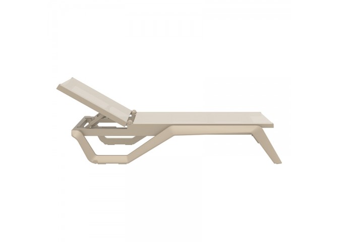 RIO PRO ΞΑΠΛΩΣΤΡΑ TAUPE/TAUPE ΠΟΛ/ΝΙΟΥ 190X70X33εκ.