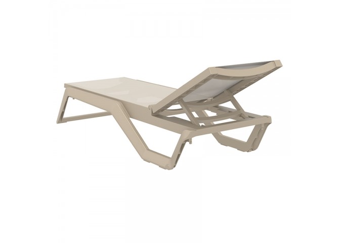 RIO PRO ΞΑΠΛΩΣΤΡΑ TAUPE/TAUPE ΠΟΛ/ΝΙΟΥ 190X70X33εκ.