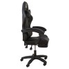 A9950 ΜΑΥΡΟ PVC ΠΟΛΥΘΡΟΝΑ GAMING/ΜΕ ΥΠΟΠΟΔΙΟ 61Χ62Χ45-118/54-127εκ.