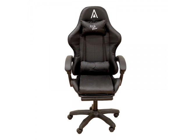 A9950 ΜΑΥΡΟ PVC ΠΟΛΥΘΡΟΝΑ GAMING/ΜΕ ΥΠΟΠΟΔΙΟ 61Χ62Χ45-118/54-127εκ.