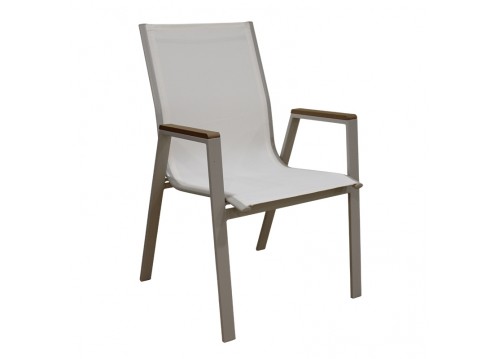SELBY CAPPUCCINO/WHITE TEXT ΜΕΤΑΛΛΙΚΗ ΠΟΛ/ΝΑ 56Χ64Χ90εκ.