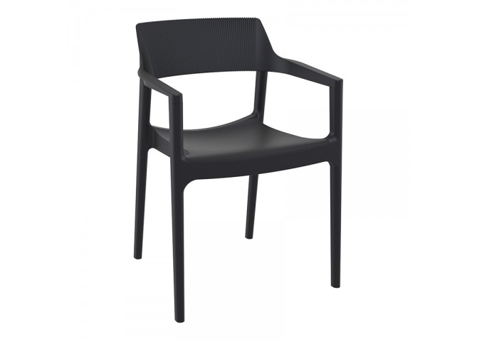 TULUM BLACK ΠΟΛΥΘΡΟΝΑ ΠΟΛ/ΝΙΟΥ 55X52X79εκ.