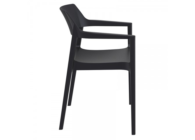 TULUM BLACK ΠΟΛΥΘΡΟΝΑ ΠΟΛ/ΝΙΟΥ 55X52X79εκ.