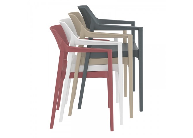 TULUM BLACK ΠΟΛΥΘΡΟΝΑ ΠΟΛ/ΝΙΟΥ 55X52X79εκ.