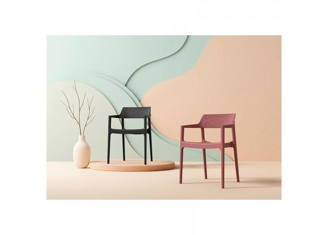 TULUM BLACK ΠΟΛΥΘΡΟΝΑ ΠΟΛ/ΝΙΟΥ 55X52X79εκ.
