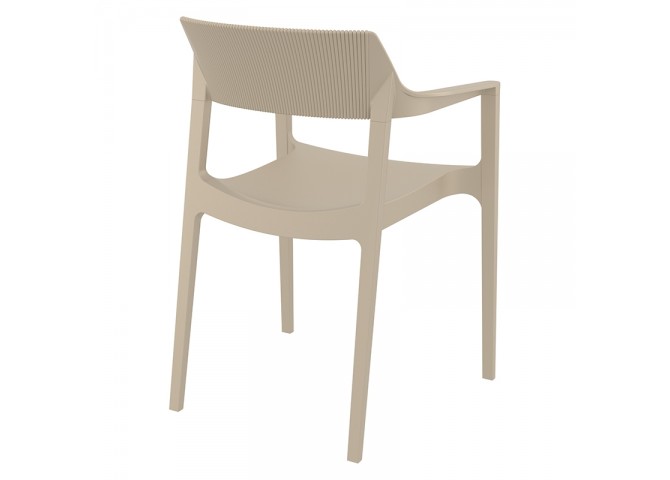 TULUM TAUPE ΠΟΛΥΘΡΟΝΑ ΠΟΛ/ΝΙΟΥ 55X52X79εκ.
