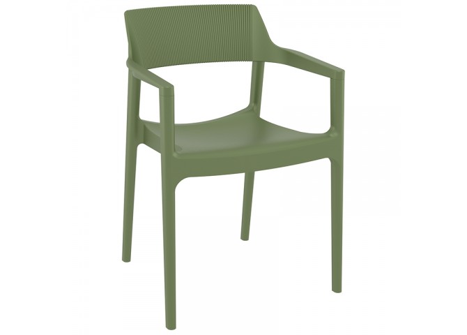 TULUM OLIVE GREEN ΠΟΛΥΘΡΟΝΑ ΠΟΛ/ΝΙΟΥ 55X52X79εκ.