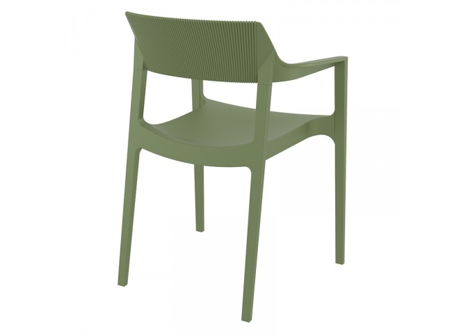 TULUM OLIVE GREEN ΠΟΛΥΘΡΟΝΑ ΠΟΛ/ΝΙΟΥ 55X52X79εκ.