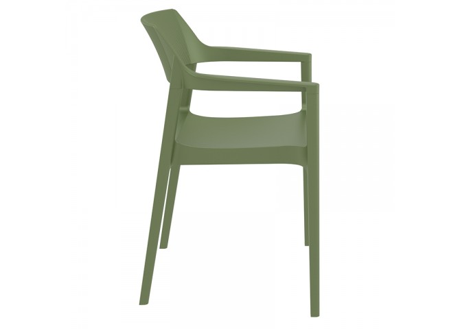 TULUM OLIVE GREEN ΠΟΛΥΘΡΟΝΑ ΠΟΛ/ΝΙΟΥ 55X52X79εκ.