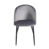 RIO GREY VELVET ΥΦΑΣΜΑ ΚΑΡΕΚΛΑ ΜΕΤΑΛΛΙΚΗ 50X52X81εκ.