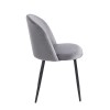 RIO GREY VELVET ΥΦΑΣΜΑ ΚΑΡΕΚΛΑ ΜΕΤΑΛΛΙΚΗ 50X52X81εκ.