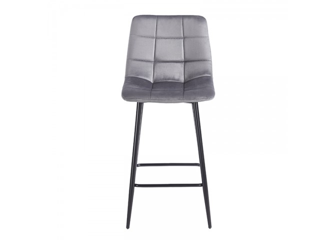 NORA GREY VELVET ΥΦΑΣΜΑ 65εκ. ΣΚΑΜΠΟ ΜΕΤΑΛΛΙΚΟ 45X41X65-99εκ.
