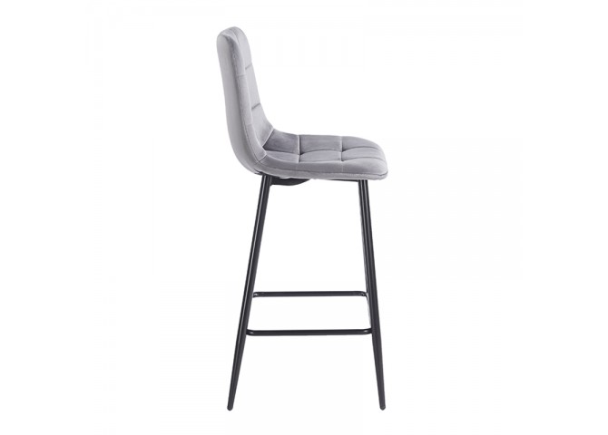 NORA GREY VELVET ΥΦΑΣΜΑ 65εκ. ΣΚΑΜΠΟ ΜΕΤΑΛΛΙΚΟ 45X41X65-99εκ.