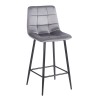 NORA GREY VELVET ΥΦΑΣΜΑ 65εκ. ΣΚΑΜΠΟ ΜΕΤΑΛΛΙΚΟ 45X41X65-99εκ.
