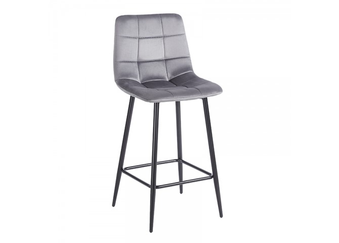 NORA GREY VELVET ΥΦΑΣΜΑ 65εκ. ΣΚΑΜΠΟ ΜΕΤΑΛΛΙΚΟ 45X41X65-99εκ.