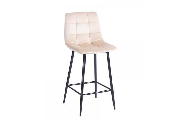 NORA BEIGE VELVET ΥΦΑΣΜΑ 65εκ. ΣΚΑΜΠΟ ΜΕΤΑΛΛΙΚΟ 45X41X65-99εκ.